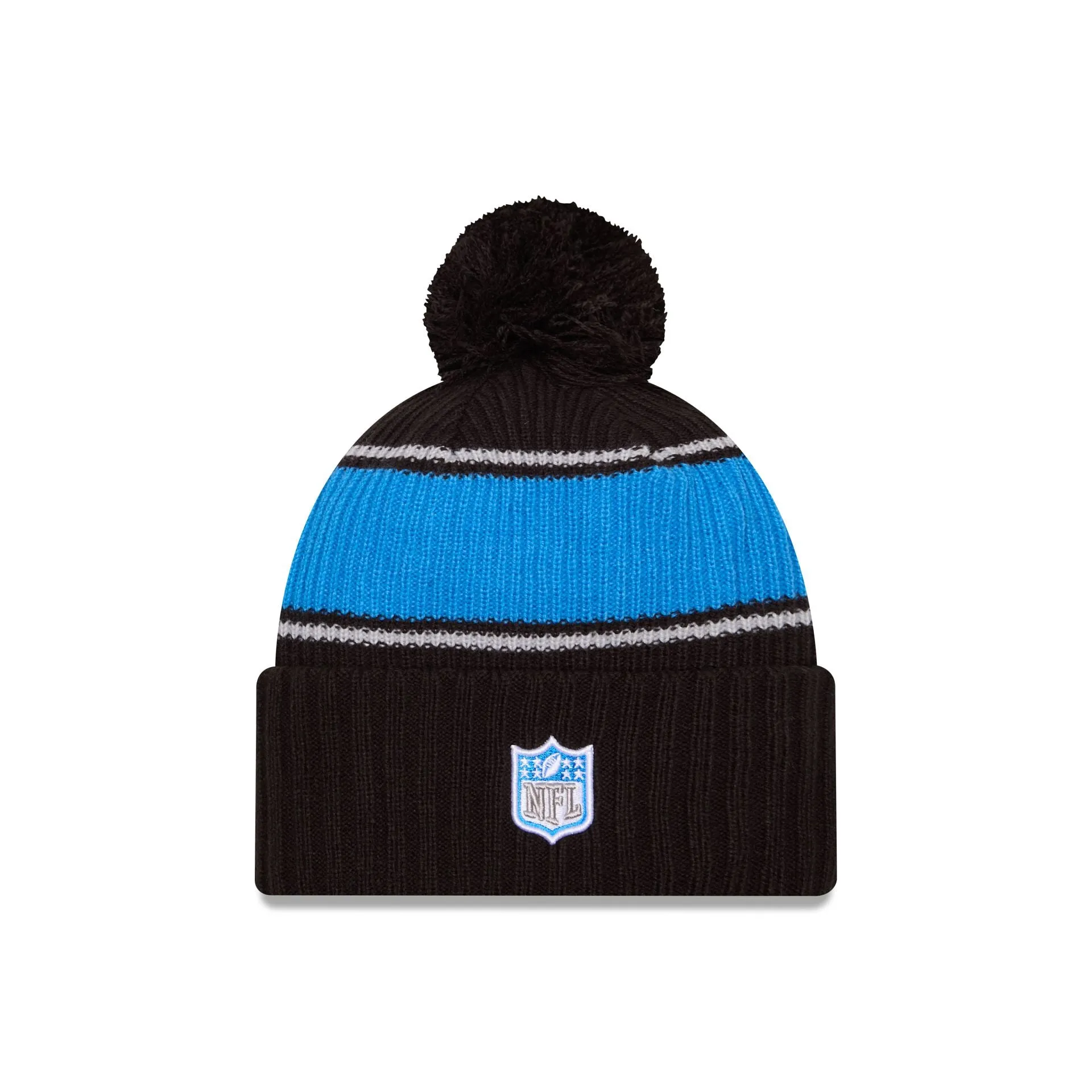 Detroit Lions 2024 Cold Weather Black Pom Knit Hat sold by New Era product image thumbnail 2