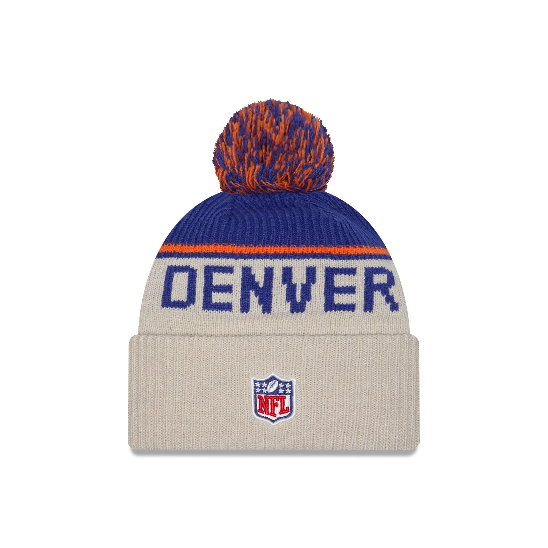 Denver Broncos 2024 Cold Weather Historic Pom Knit Hat sold by New Era product image thumbnail 2