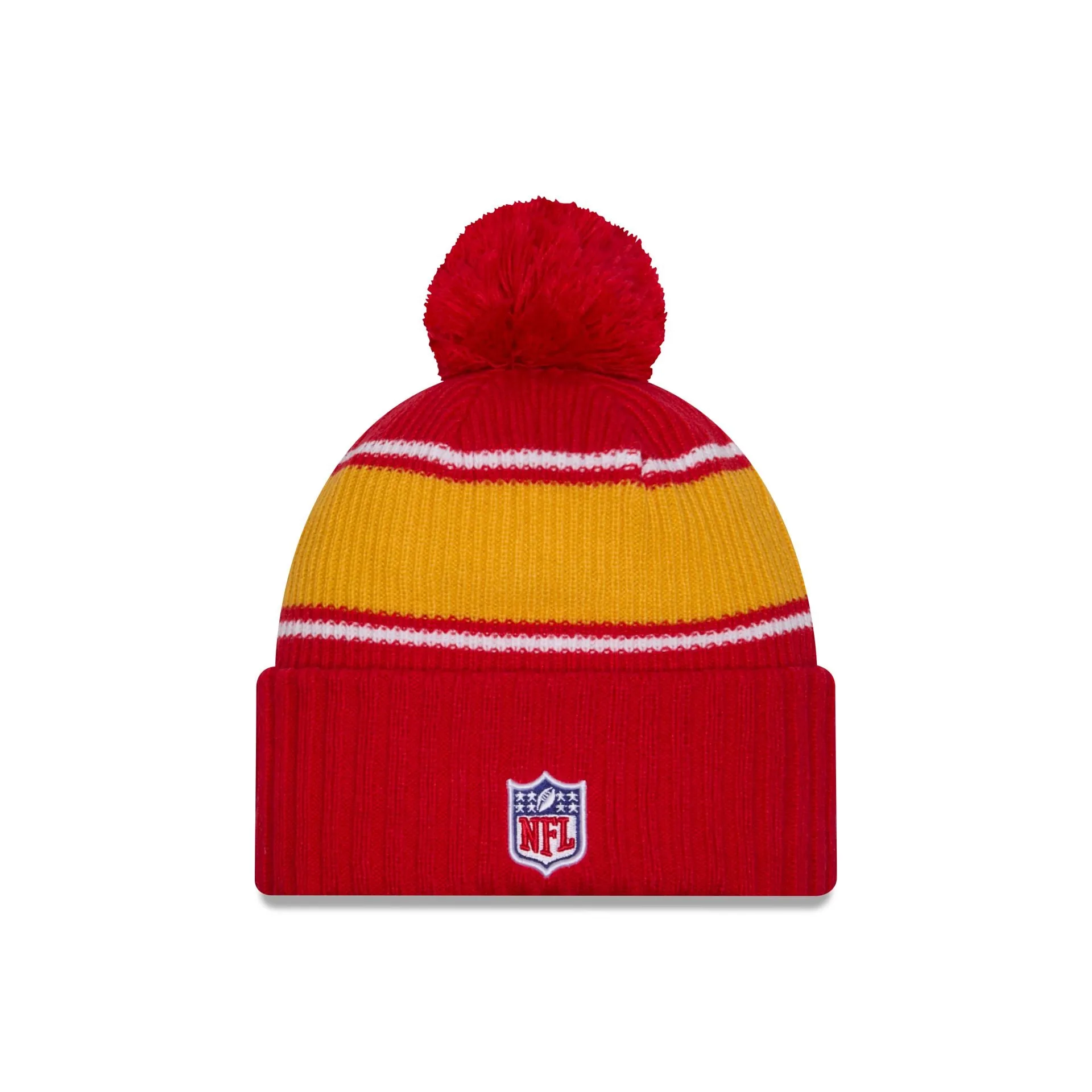 Kansas City Chiefs 2024 Cold Weather Sport Pom Knit Hat sold by New Era product image thumbnail 2