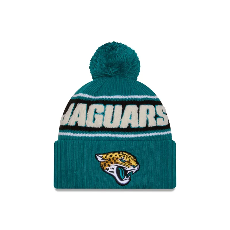 Jacksonville Jaguars 2024 Cold Weather Sport Pom Knit Hat sold by New Era