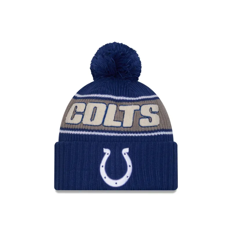 Indianapolis Colts 2024 Cold Weather Sport Pom Knit Hat sold by New Era
