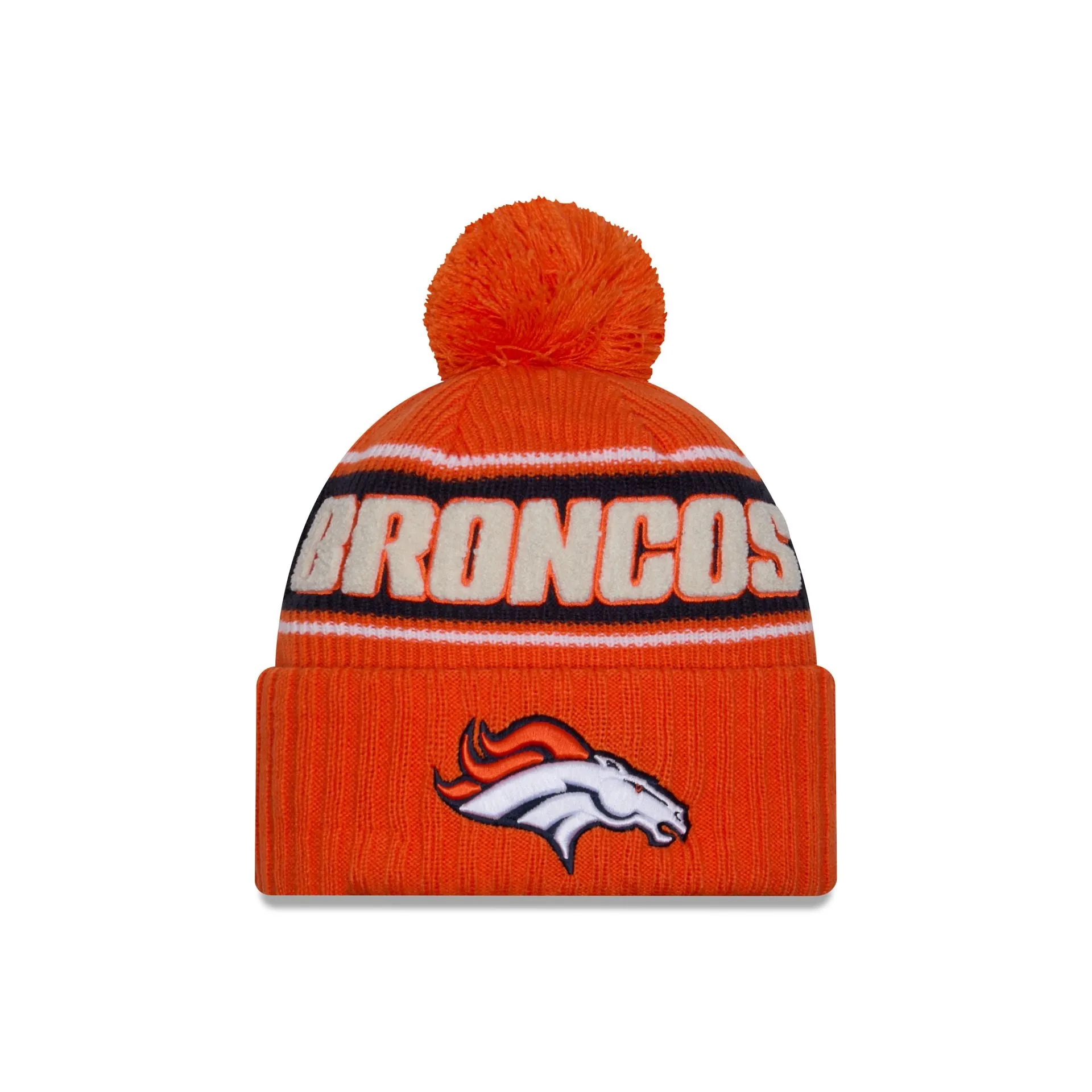 Denver Broncos 2024 Cold Weather Sport Pom Knit Hat sold by New Era