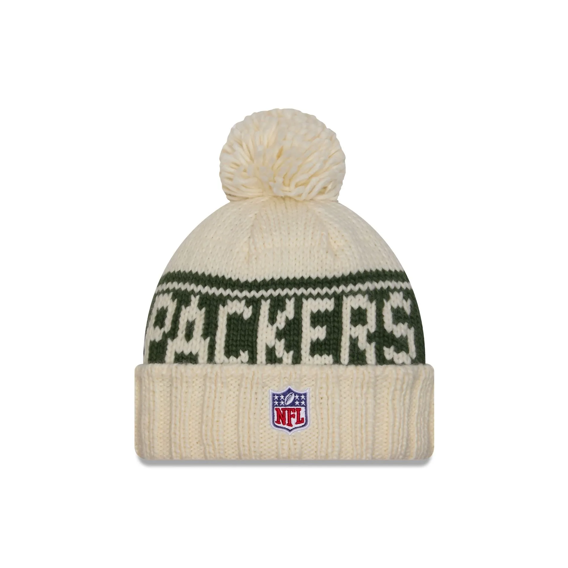 Green Bay Packers 2024 Cold Weather Chrome Pom Knit Hat sold by New Era product image thumbnail 2
