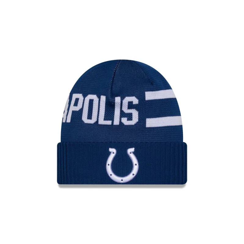 Indianapolis Colts 2024 Cold Weather Tech Knit Beanie sold by New Era