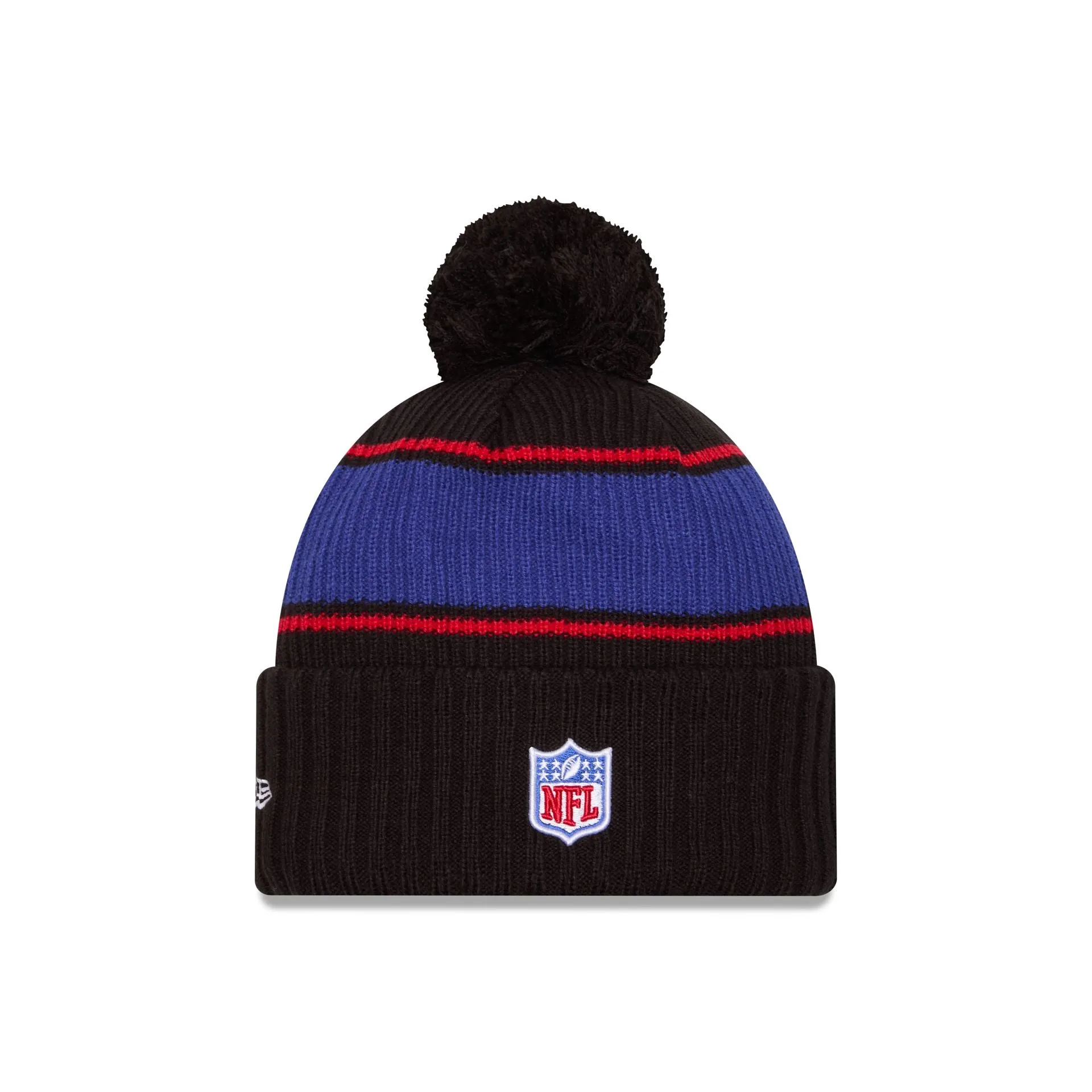 Buffalo Bills 2024 Cold Weather Black Pom Knit Hat sold by New Era product image thumbnail 2