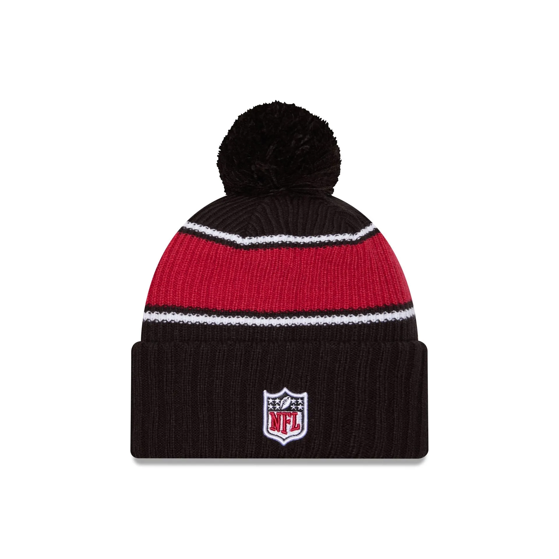 Arizona Cardinals 2024 Cold Weather Black Pom Knit Hat sold by New Era product image thumbnail 2