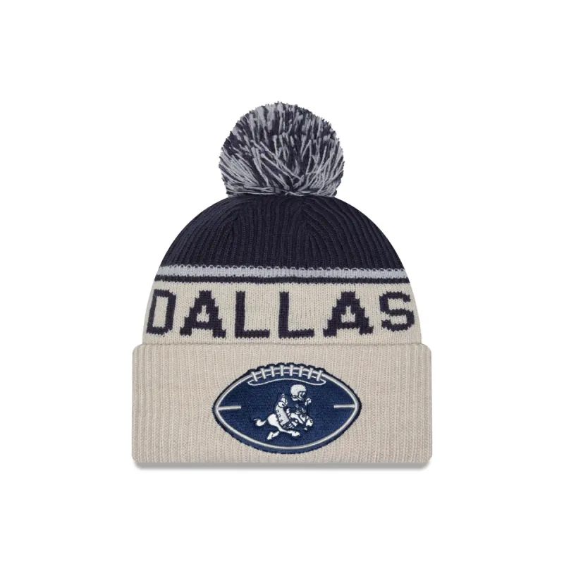Dallas Cowboys 2024 Cold Weather Historic Pom Knit Hat sold by New Era