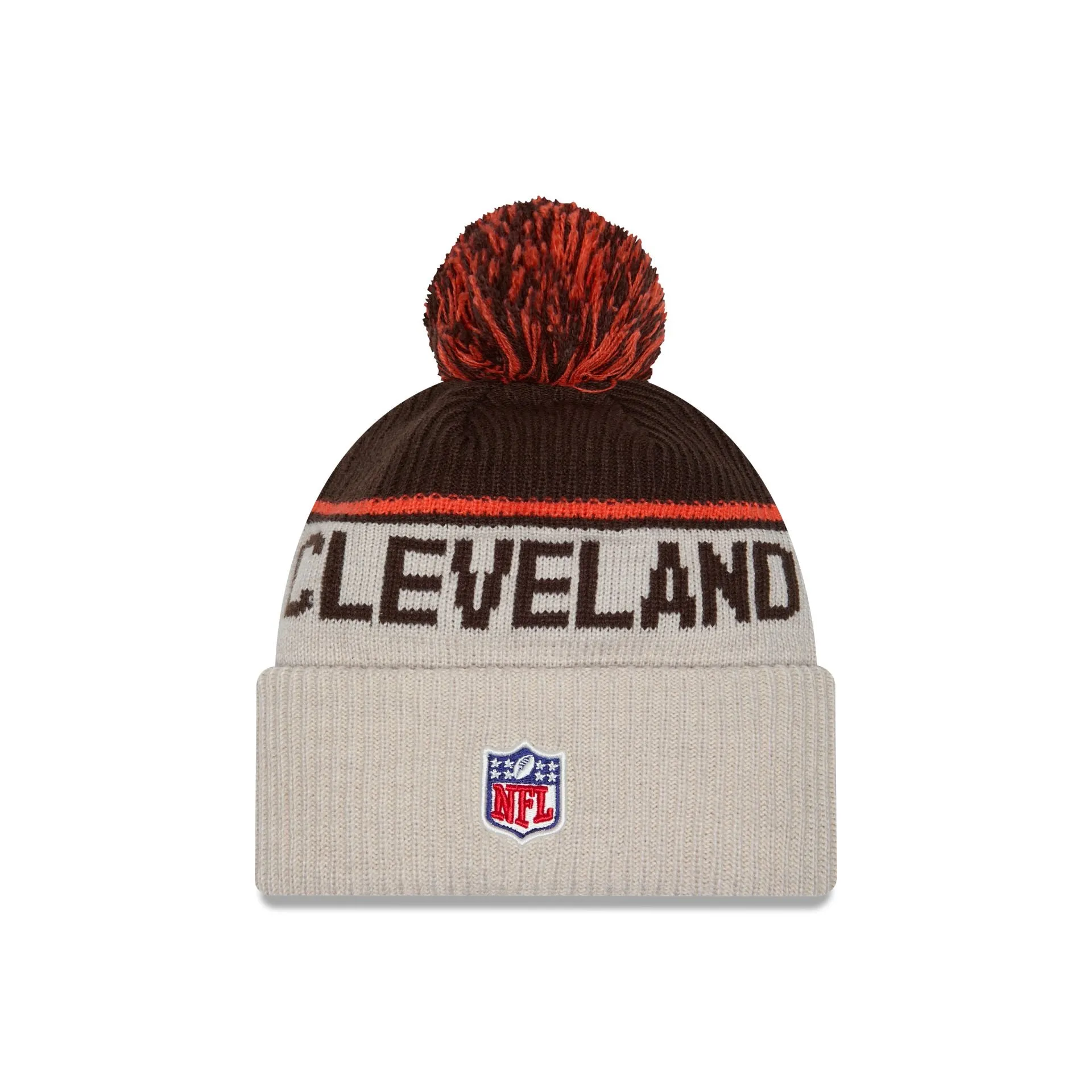 Cleveland Browns 2024 Cold Weather Historic Pom Knit Hat sold by New Era product image thumbnail 2