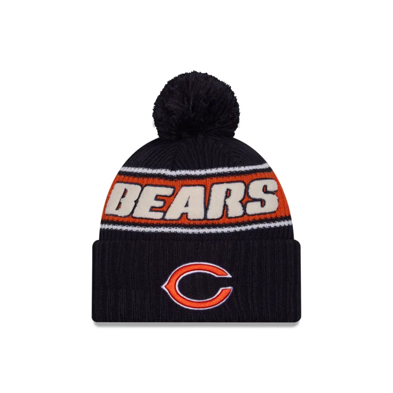 Chicago Bears 2024 Cold Weather Sport Pom Knit Hat sold by New Era