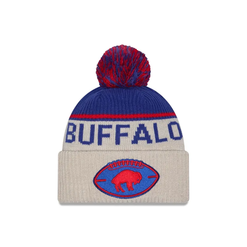 Buffalo Bills 2024 Cold Weather Historic Pom Knit Hat sold by New Era