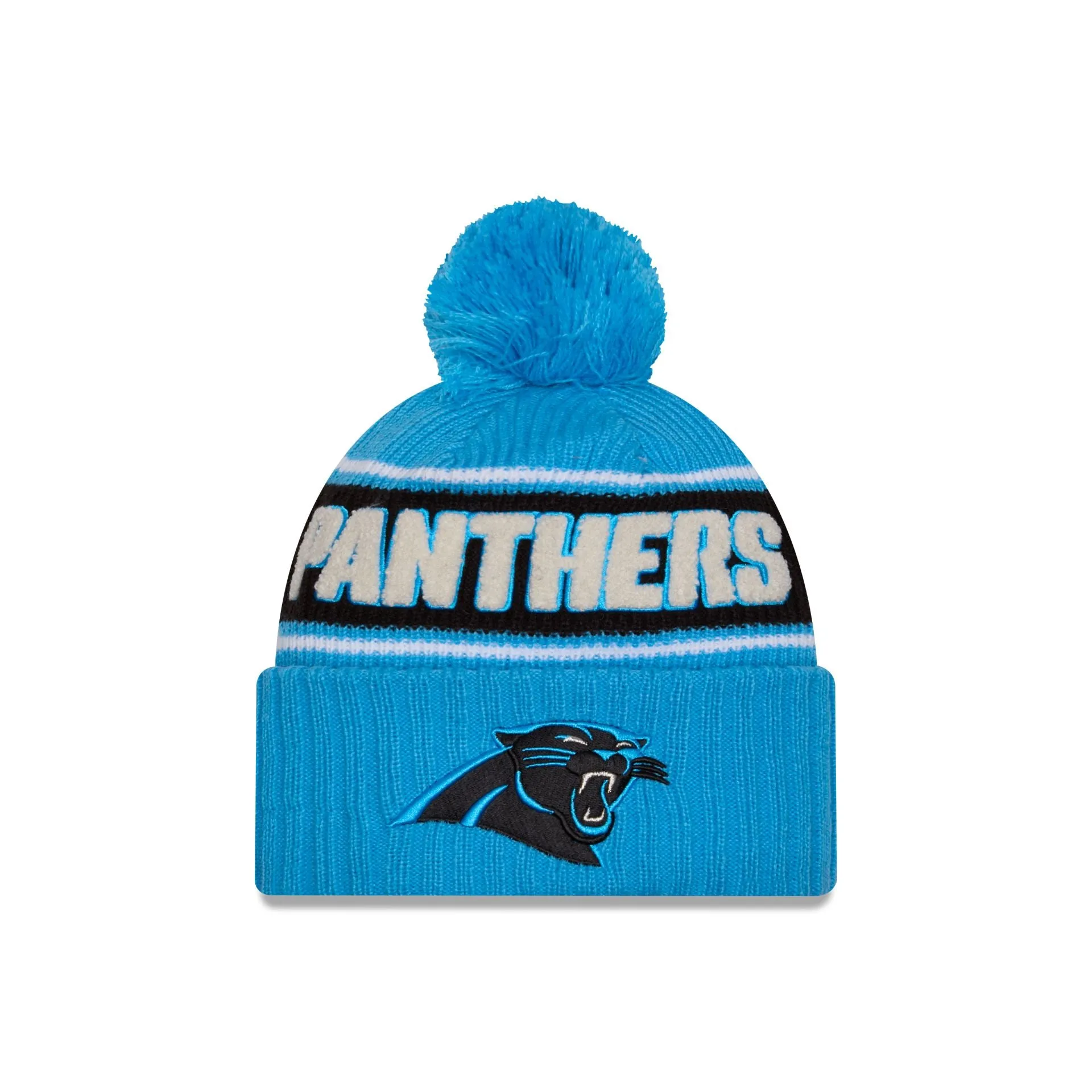 Carolina Panthers 2024 Cold Weather Sport Pom Knit Hat sold by New Era