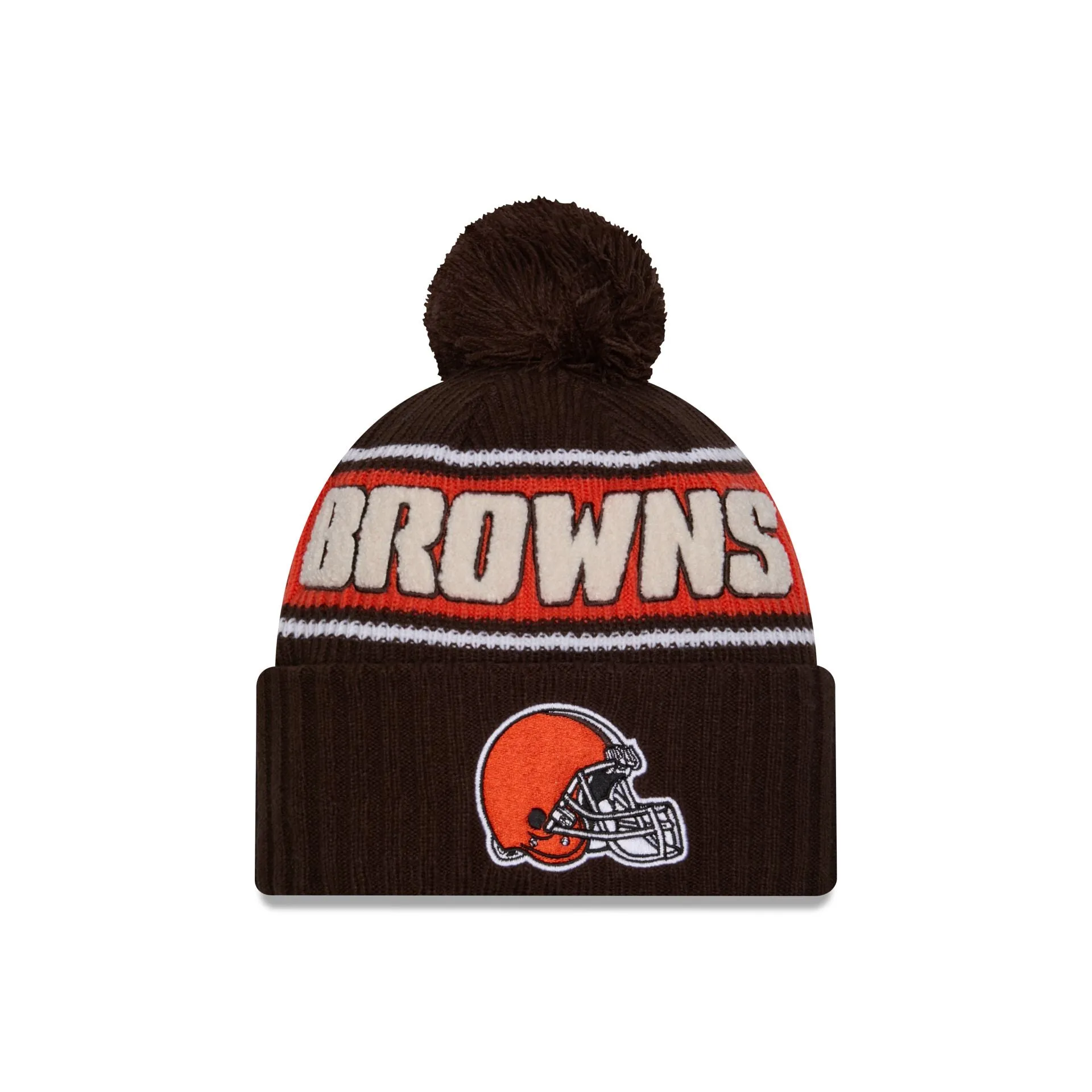 Cleveland Browns 2024 Cold Weather Sport Pom Knit Hat sold by New Era
