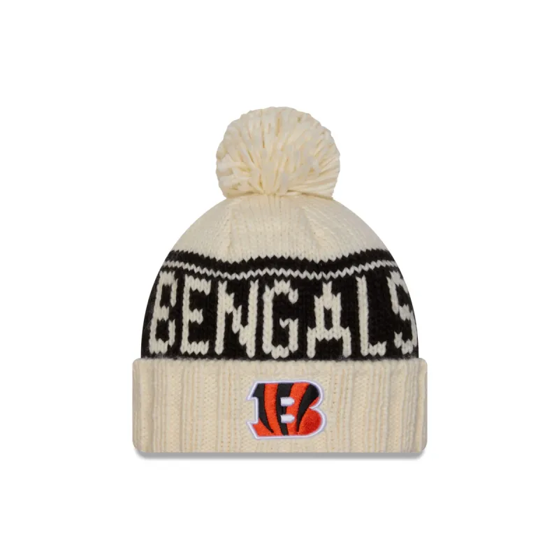 Cincinnati Bengals 2024 Cold Weather Chrome Pom Knit Hat sold by New Era
