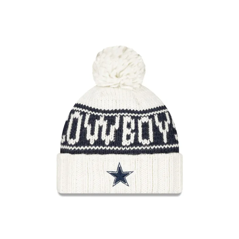 Dallas Cowboys 2024 Cold Weather Chrome Pom Knit Hat sold by New Era