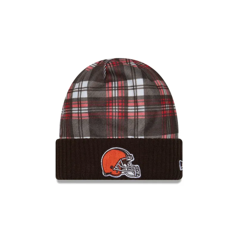 Cleveland Browns 2024 Cold Weather Statement Knit Beanie sold by New Era