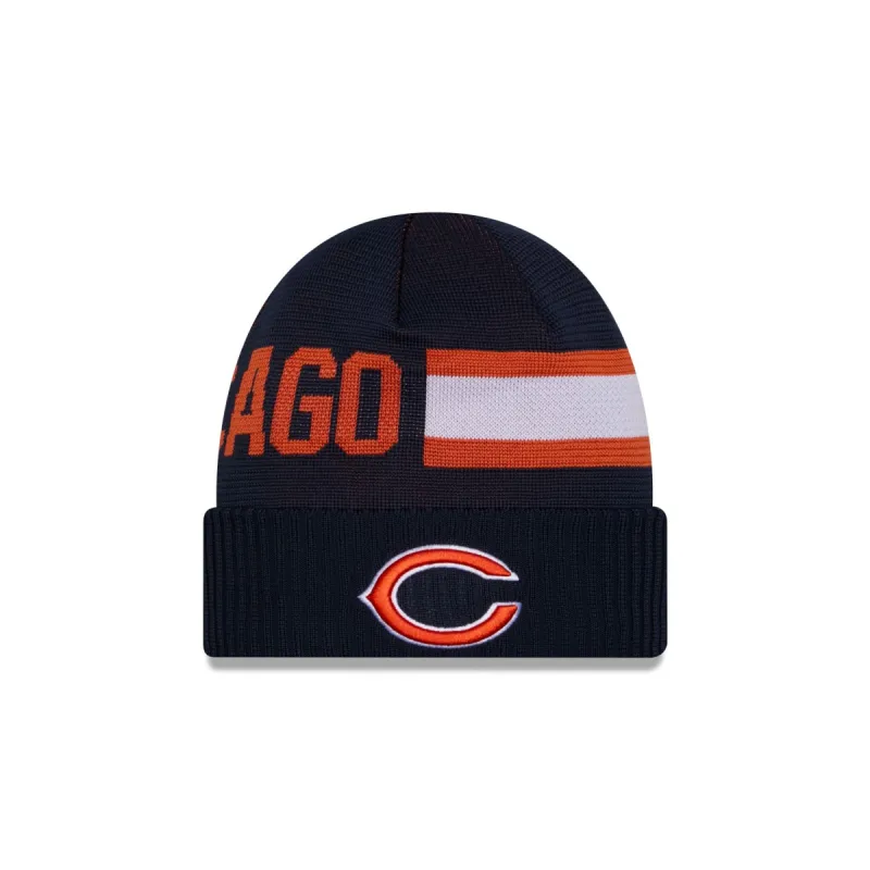 Chicago Bears 2024 Cold Weather Tech Knit Beanie sold by New Era