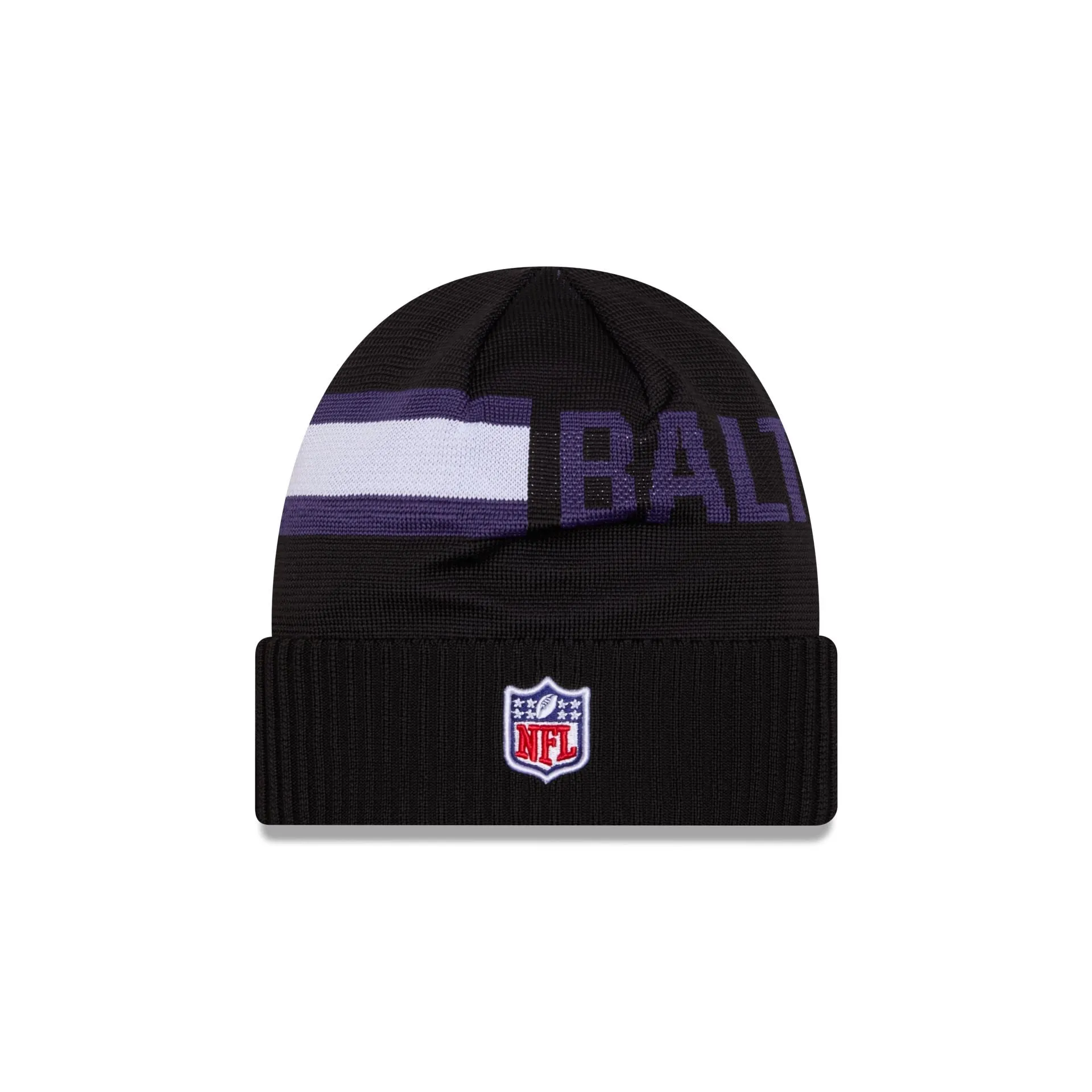 Baltimore Ravens 2024 Cold Weather Tech Knit Beanie sold by New Era product image thumbnail 2