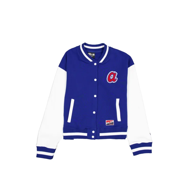 Atlanta Braves Throwback Fleece Women's Jacket sold by New Era