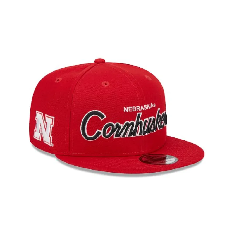 Nebraska Cornhuskers Script 9FIFTY Snapback Hat sold by New Era