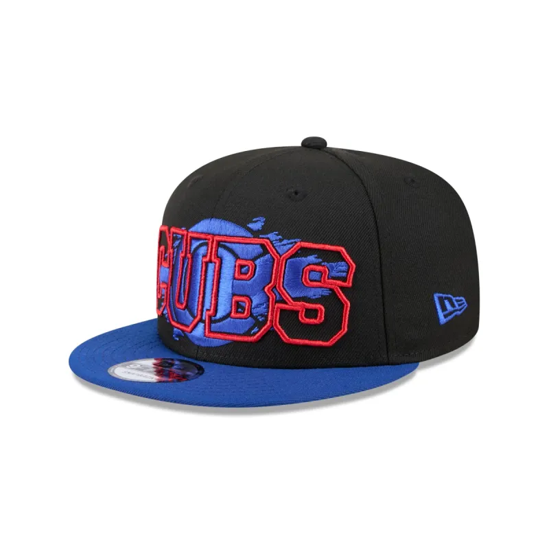 Chicago Cubs Splatter 9FIFTY Snapback Hat sold by New Era