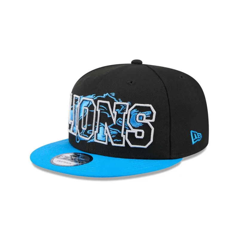 Detroit Lions Splatter 9FIFTY Snapback Hat sold by New Era