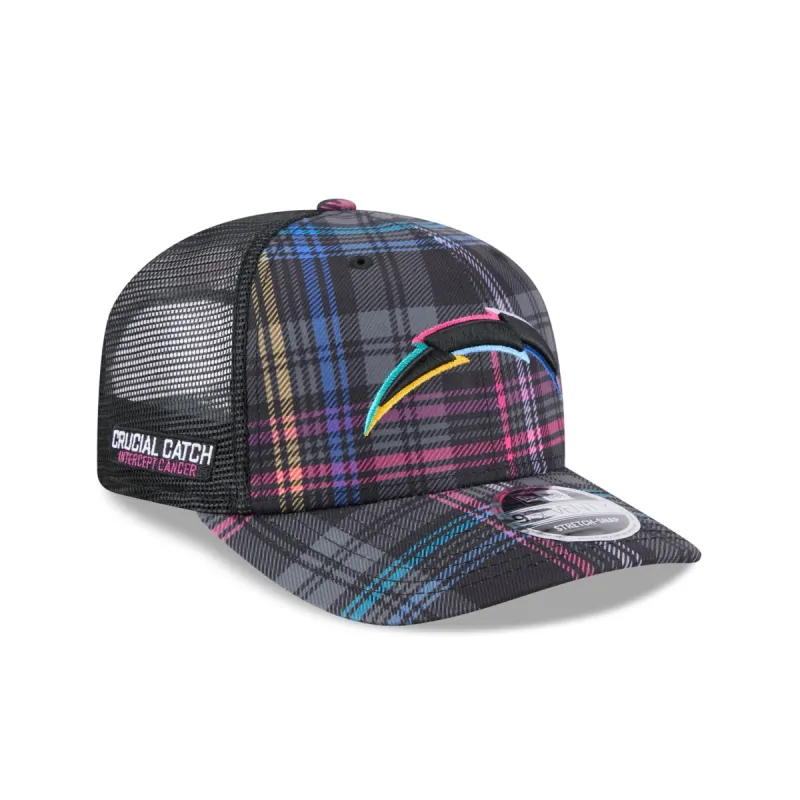 Los Angeles Chargers 2024 Crucial Catch 9SEVENTY Trucker Hat sold by New Era