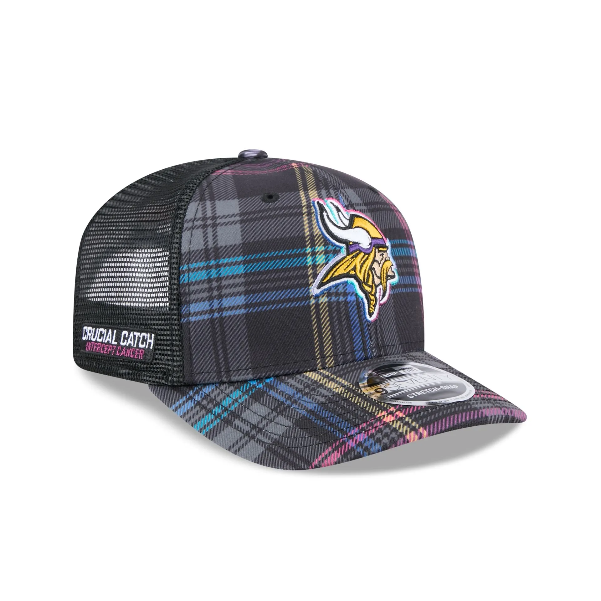 Minnesota Vikings 2024 Crucial Catch 9SEVENTY Trucker Hat sold by New Era