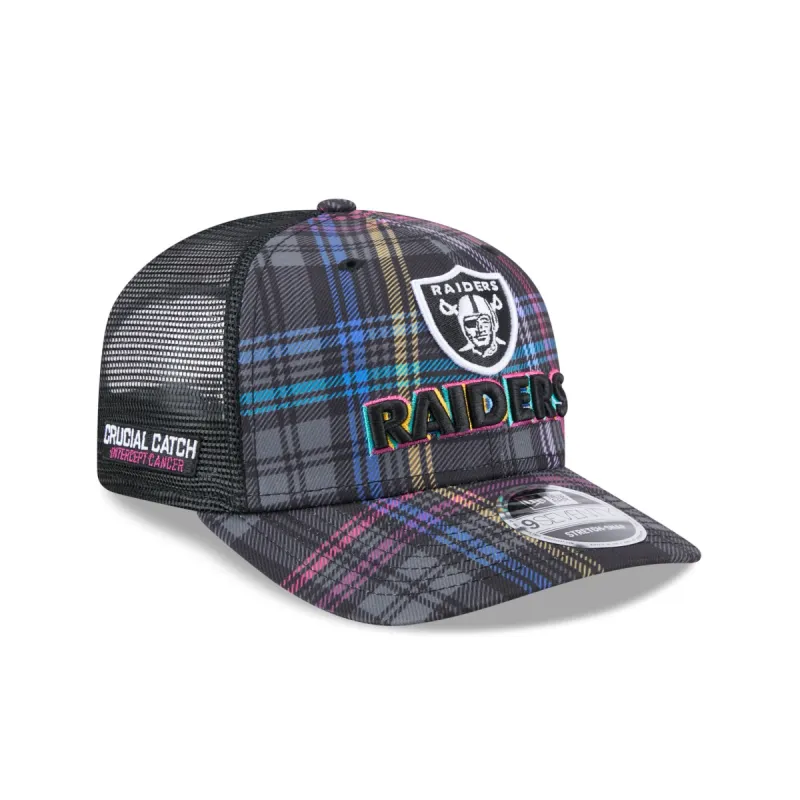 Las Vegas Raiders 2024 Crucial Catch 9SEVENTY Trucker Hat sold by New Era