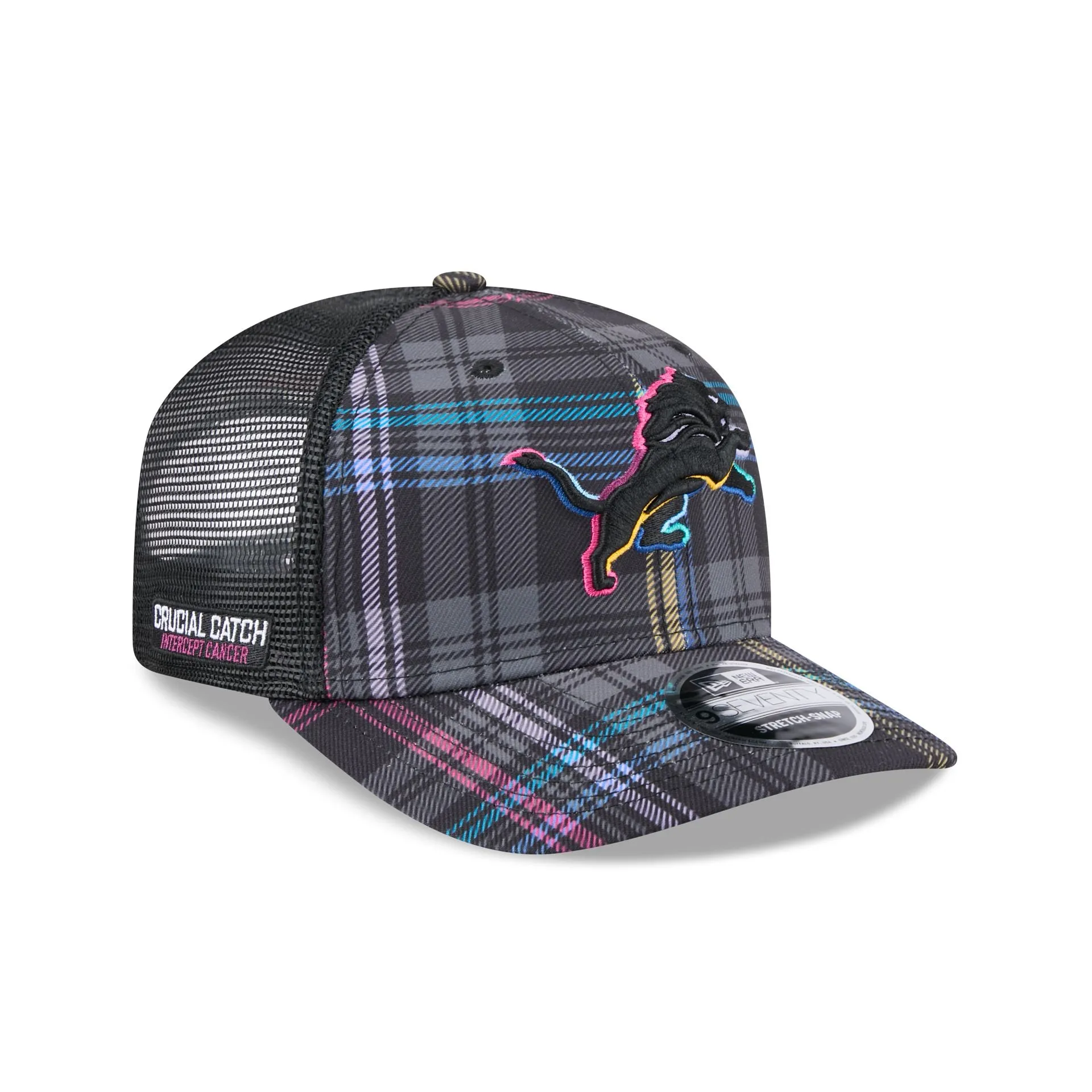 Detroit Lions 2024 Crucial Catch 9SEVENTY Trucker Hat sold by New Era