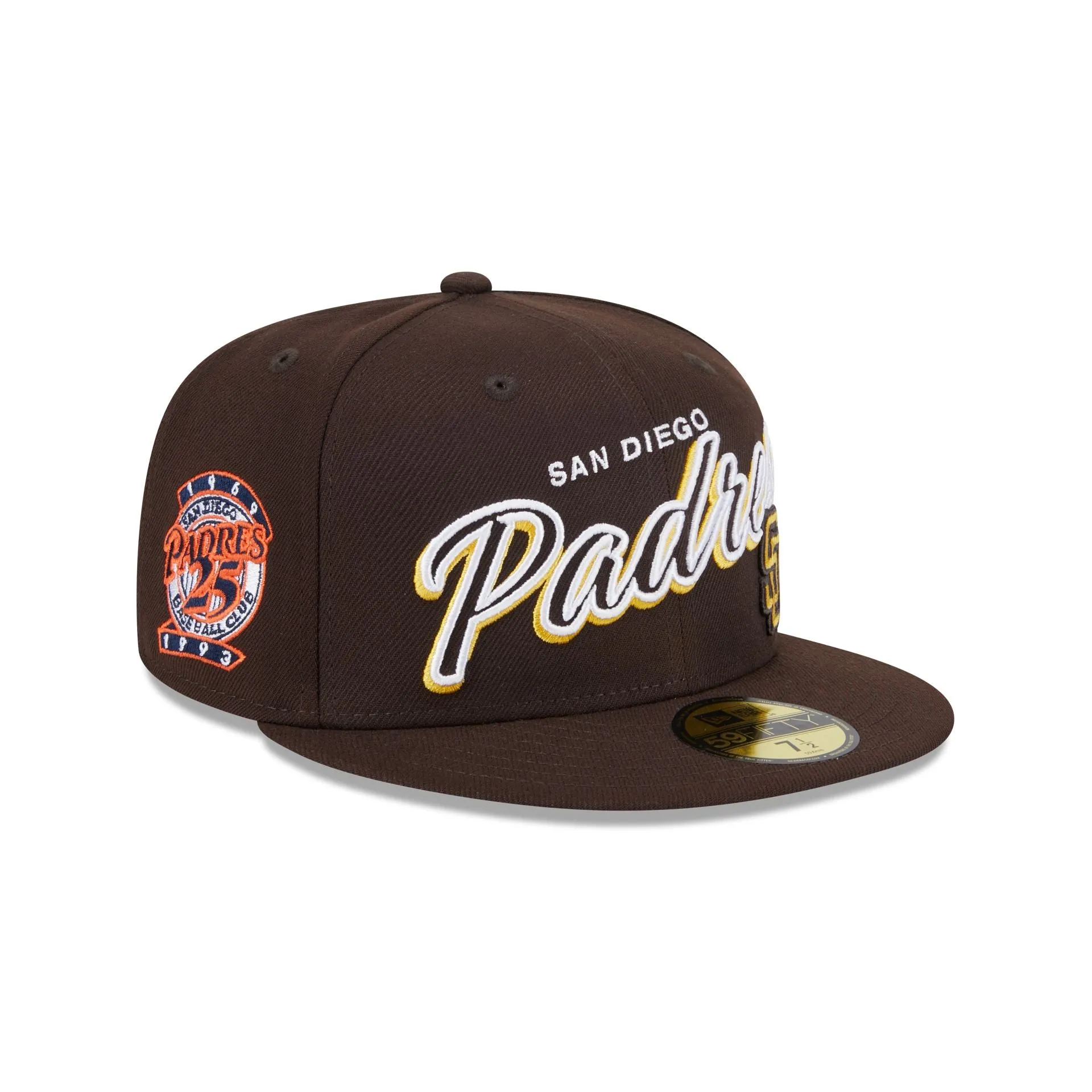 San Diego Padres Script Sided 59FIFTY Fitted Hat sold by New Era