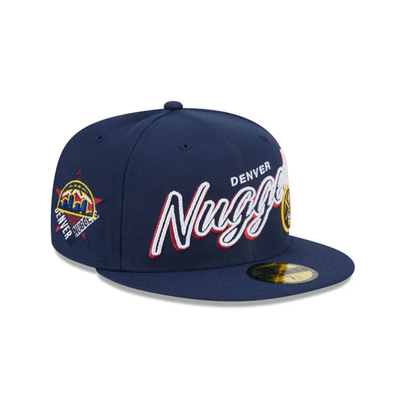 Denver Nuggets Script Sided 59FIFTY Fitted Hat sold by New Era