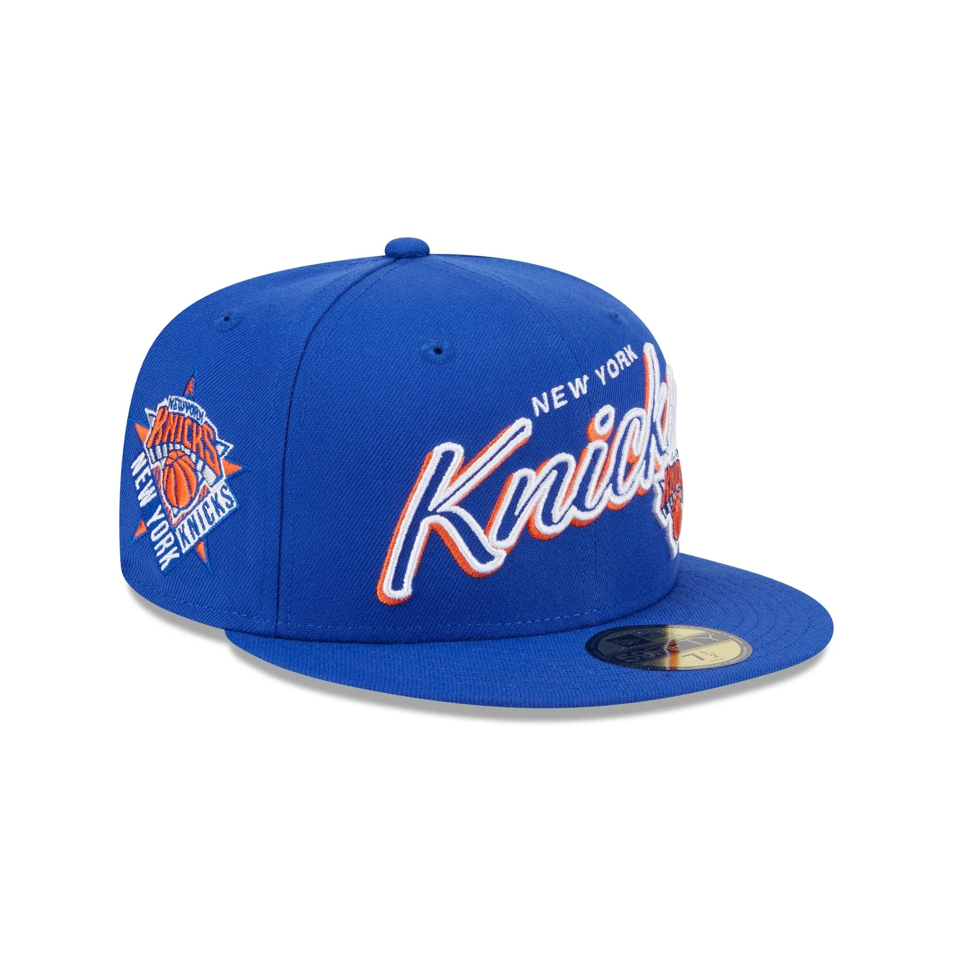 New York Knicks Script Sided 59FIFTY Fitted Hat sold by New Era