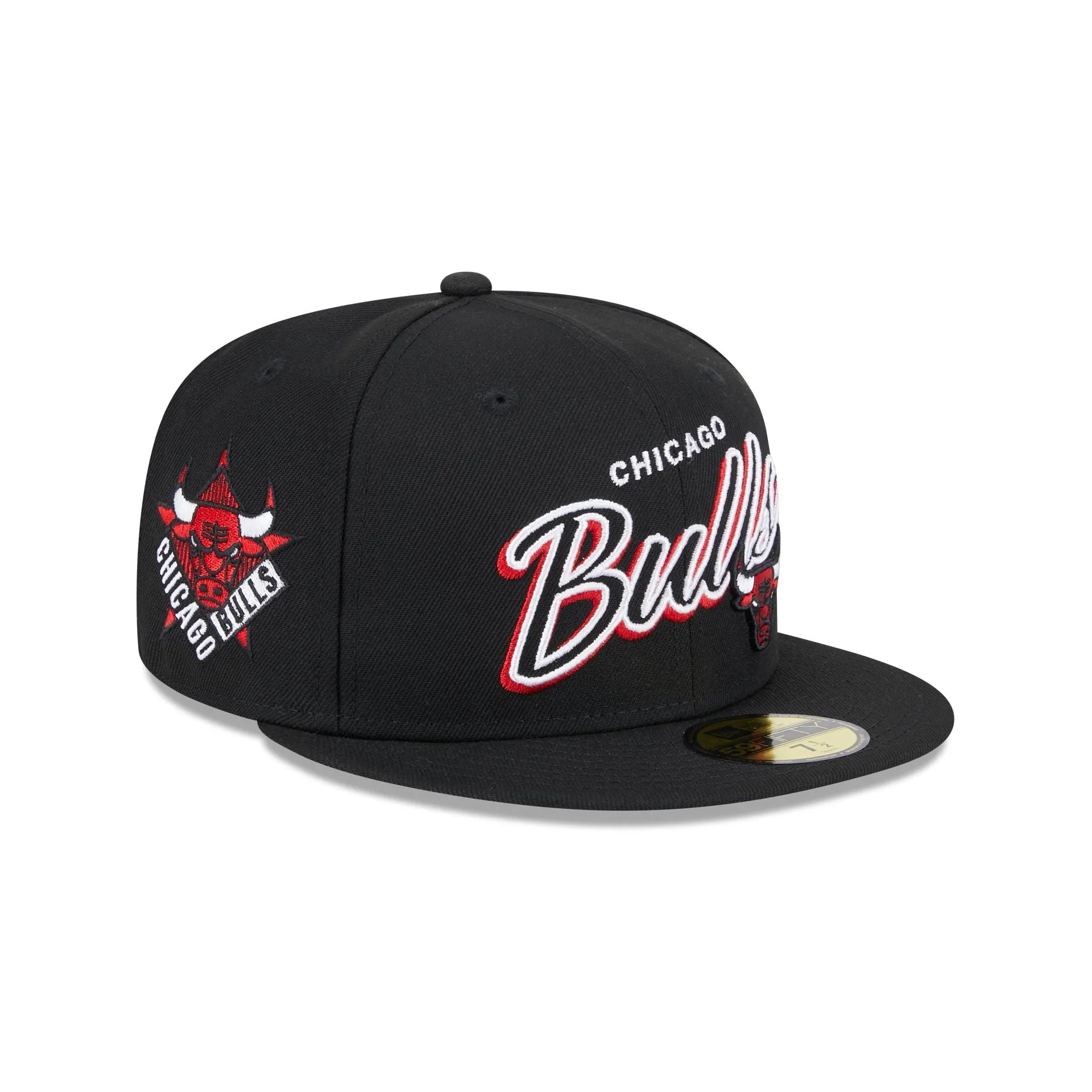 Chicago Bulls Script Sided 59FIFTY Fitted Hat sold by New Era
