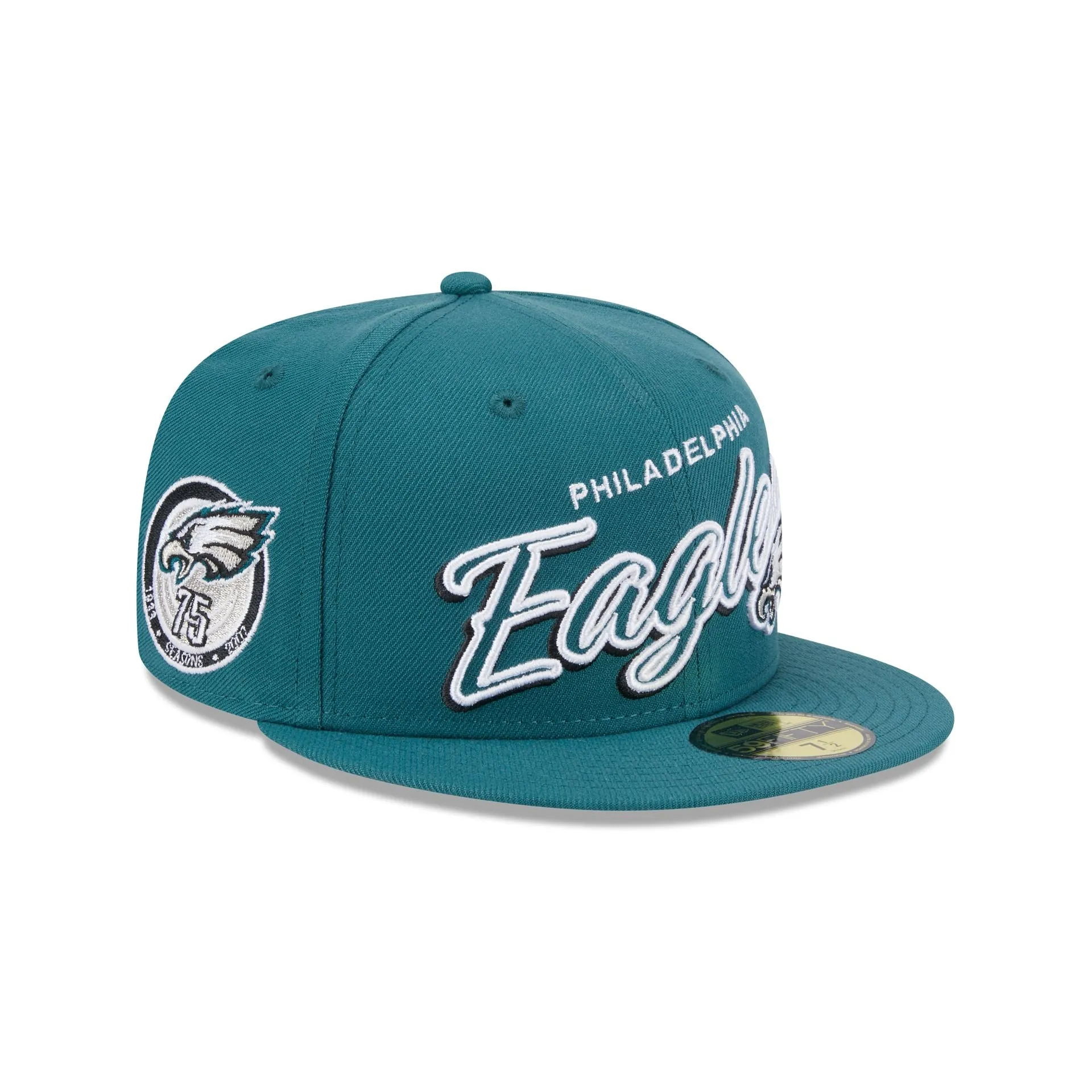 Philadelphia Eagles Script Sided 59FIFTY Fitted Hat sold by New Era