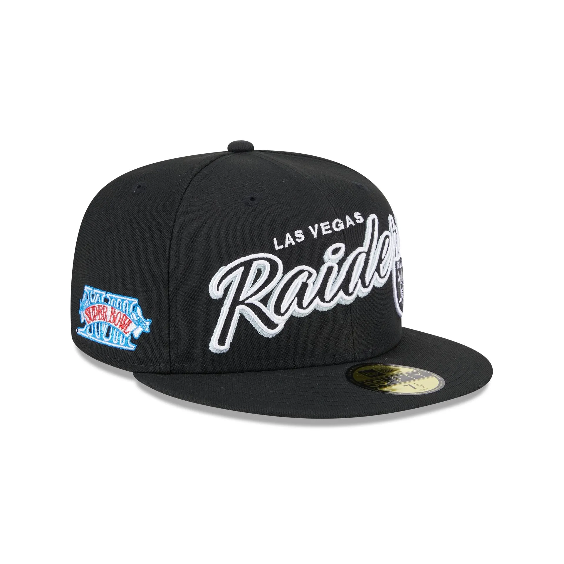 Las Vegas Raiders Script Sided 59FIFTY Fitted Hat sold by New Era