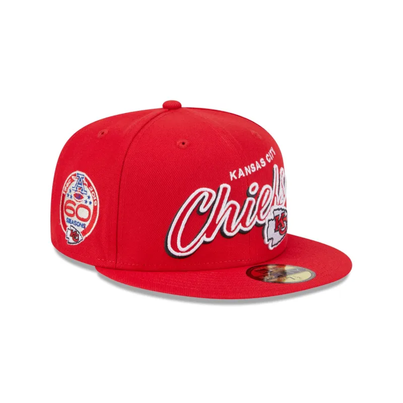 Kansas City Chiefs Script Sided 59FIFTY Fitted Hat sold by New Era