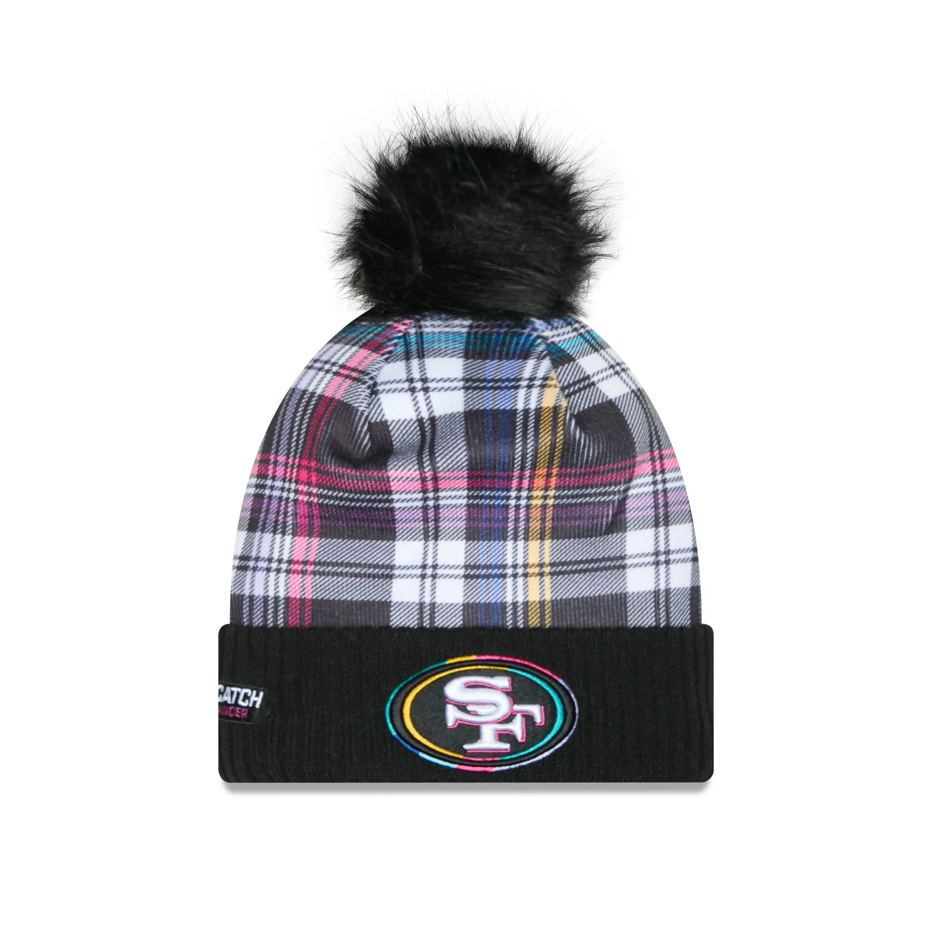 San Francisco 49ers 2024 Crucial Catch Women's Pom Knit Hat sold by New Era