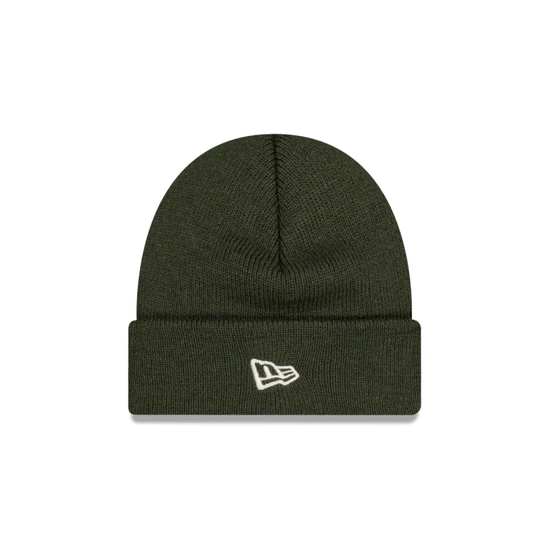 New Era Olive Short Cuff Knit Beanie sold by New Era