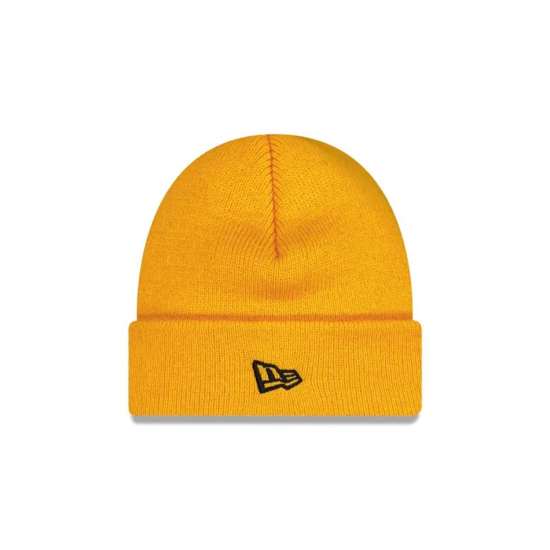 New Era Gold Short Cuff Knit Beanie sold by New Era