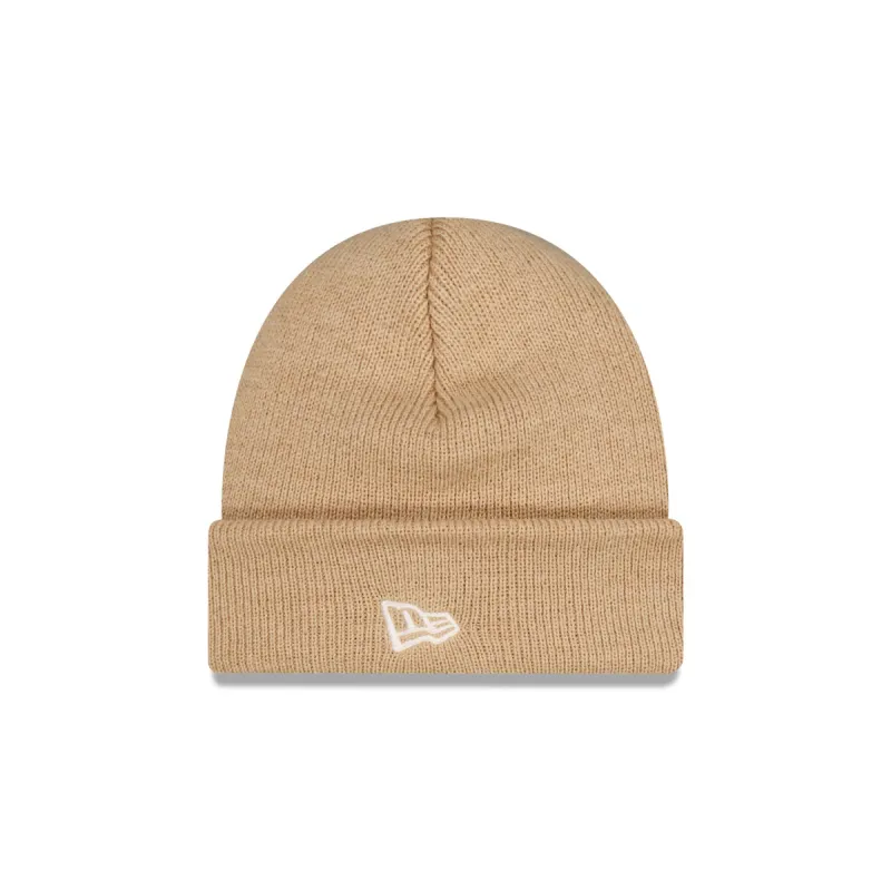 New Era Beige Short Cuff Knit Beanie sold by New Era