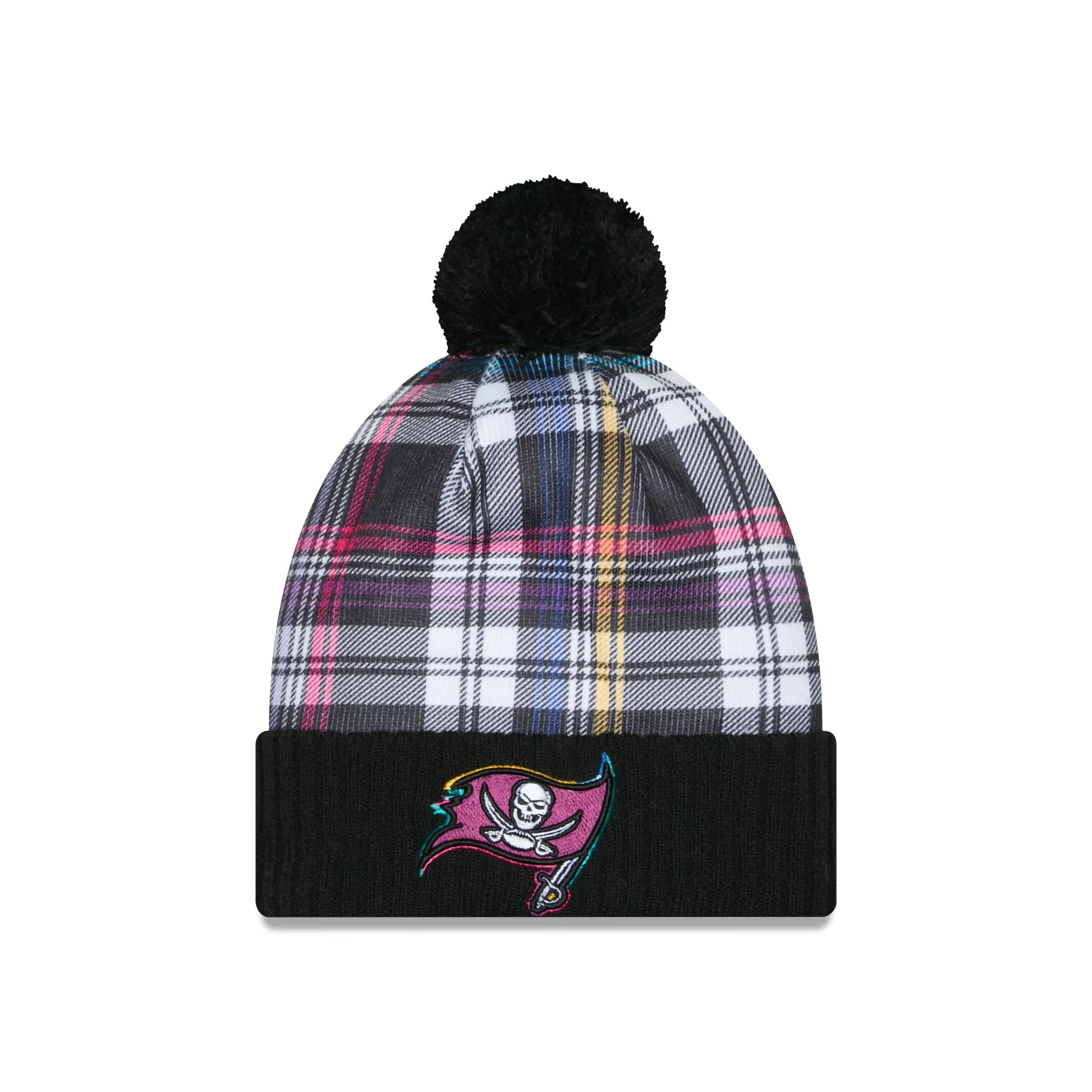 Tampa Bay Buccaneers 2024 Crucial Catch Sport Pom Knit Hat sold by New Era