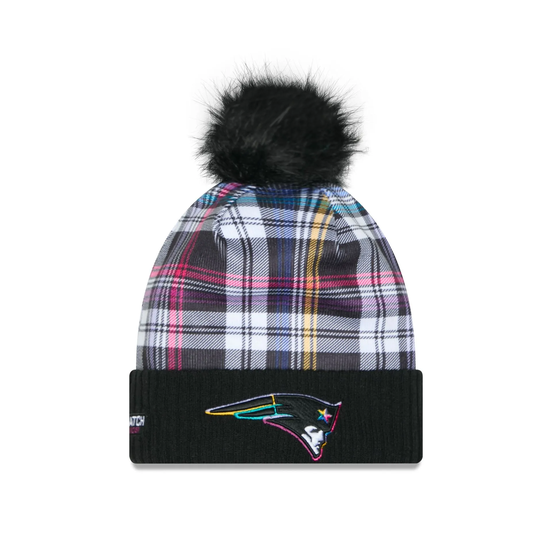 New England Patriots 2024 Crucial Catch Women's Pom Knit Hat sold by New Era