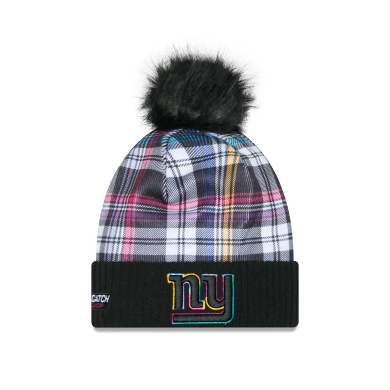 New York Giants 2024 Crucial Catch Women's Pom Knit Hat sold by New Era