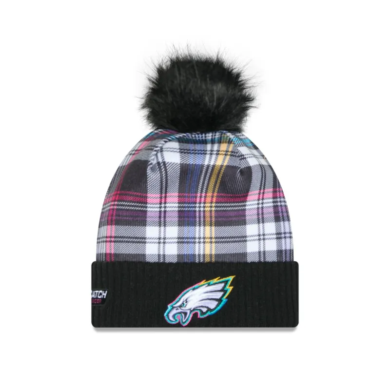 Philadelphia Eagles 2024 Crucial Catch Women's Pom Knit Hat sold by New Era