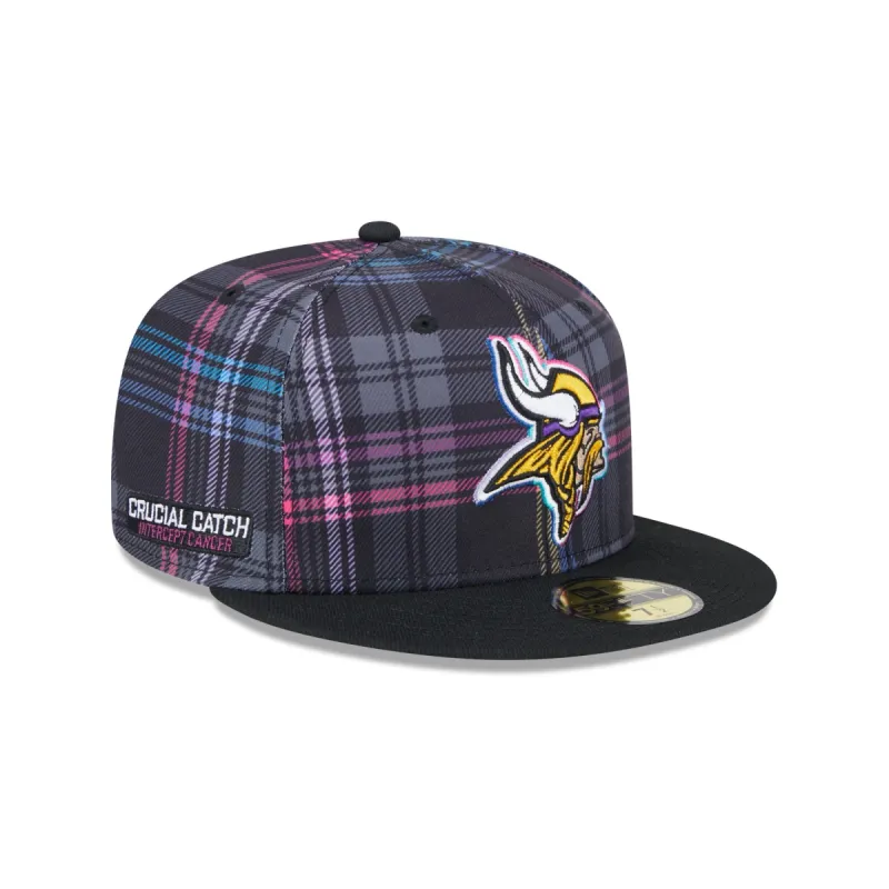 Minnesota Vikings 2024 Crucial Catch 59FIFTY Fitted Hat made by New Era