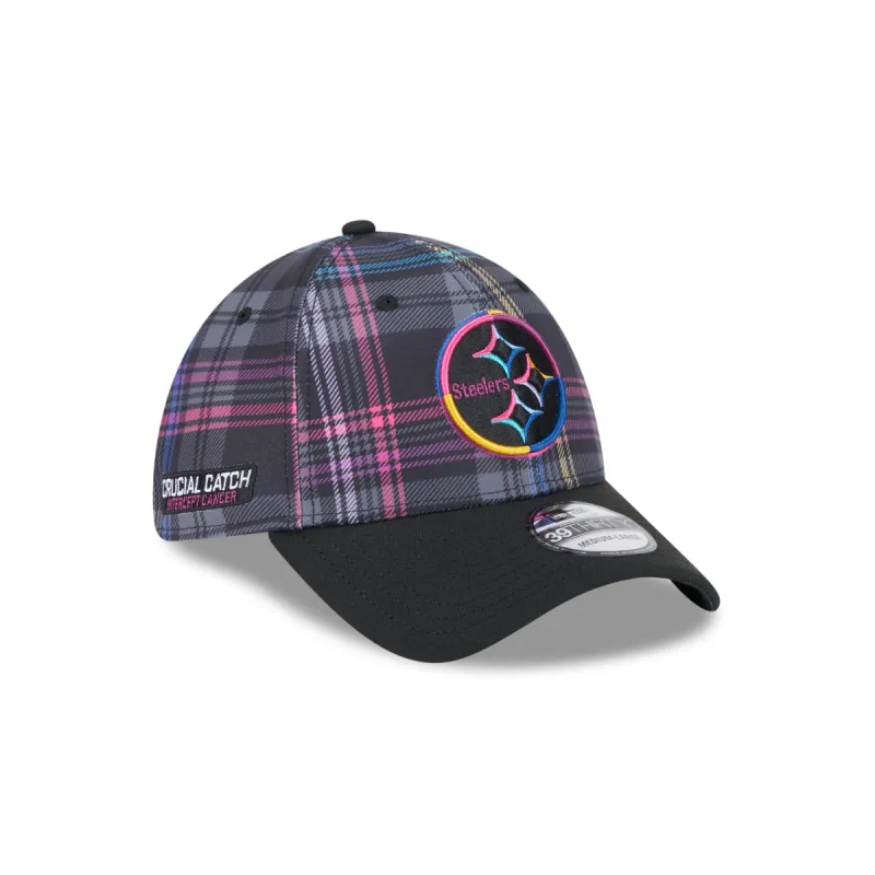 Pittsburgh Steelers 2024 Crucial Catch 39THIRTY Stretch Fit Hat sold by New Era