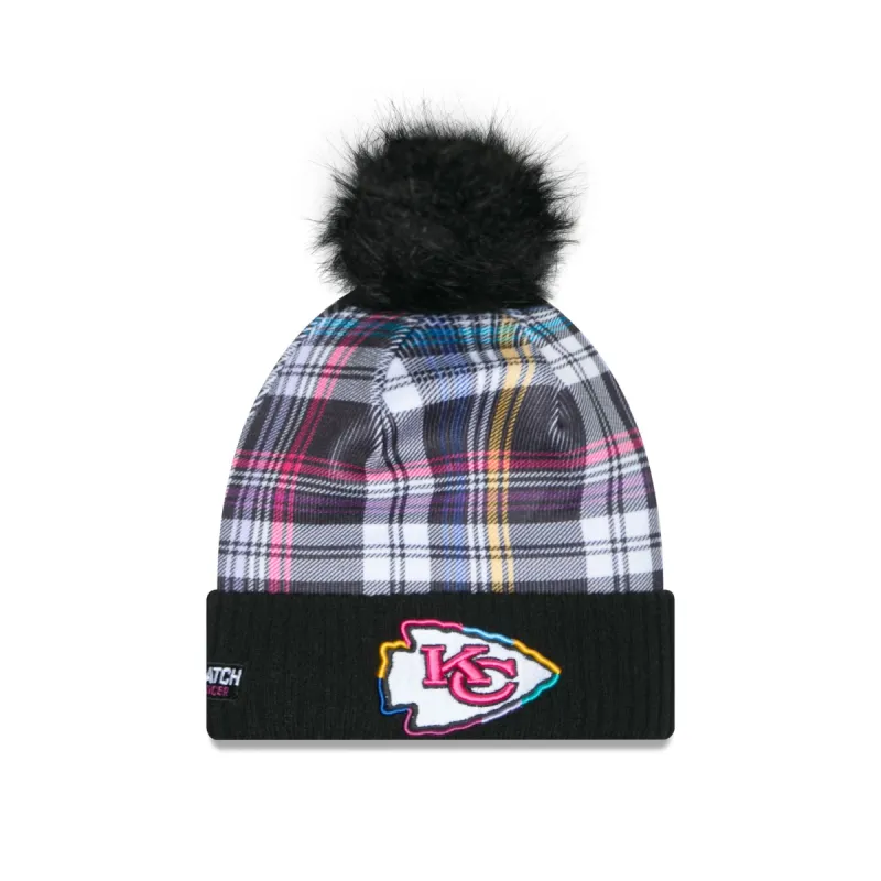 Kansas City Chiefs 2024 Crucial Catch Women's Pom Knit Hat sold by New Era