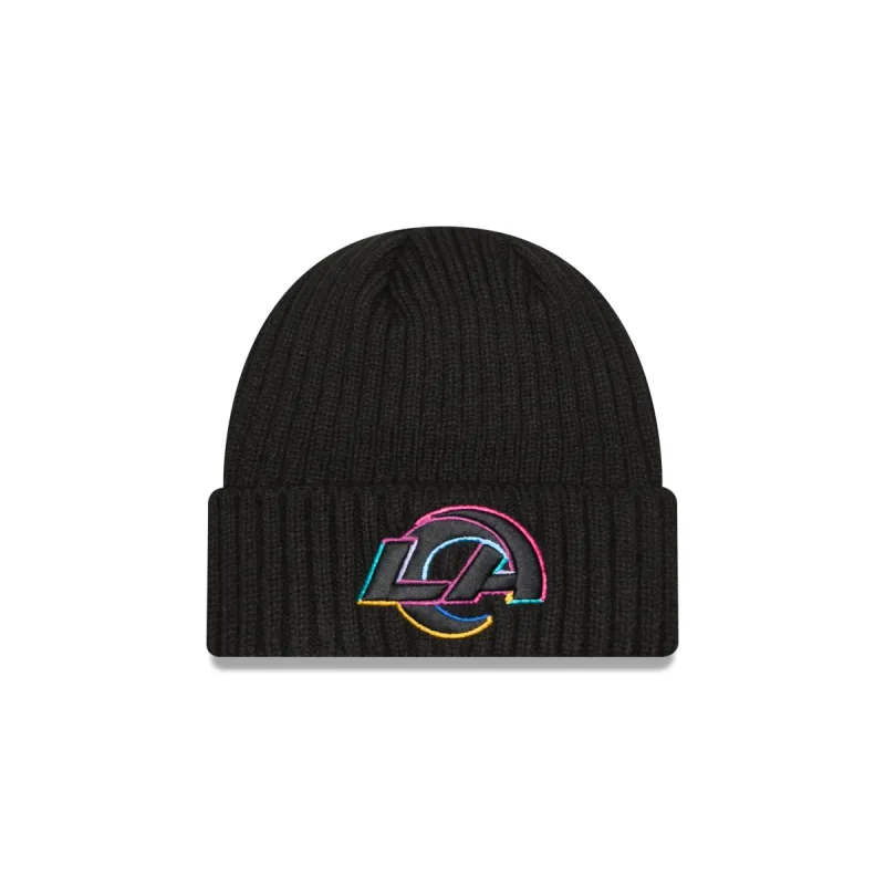 Los Angeles Rams 2024 Crucial Catch Tech Knit Hat sold by New Era