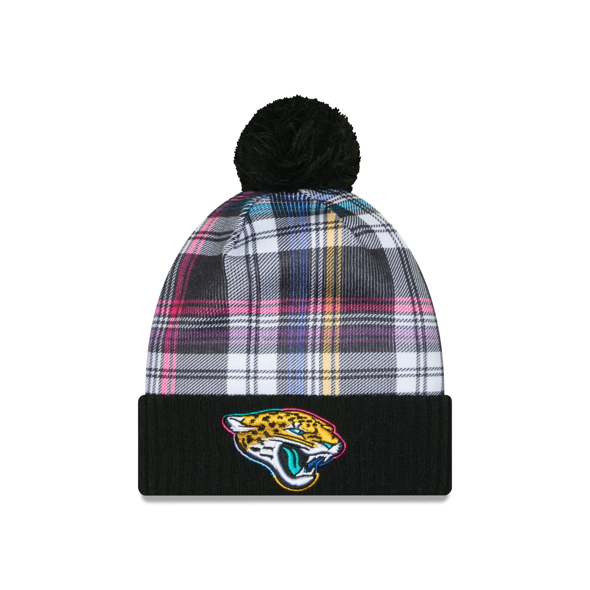 Jacksonville Jaguars 2024 Crucial Catch Sport Pom Knit Hat sold by New Era