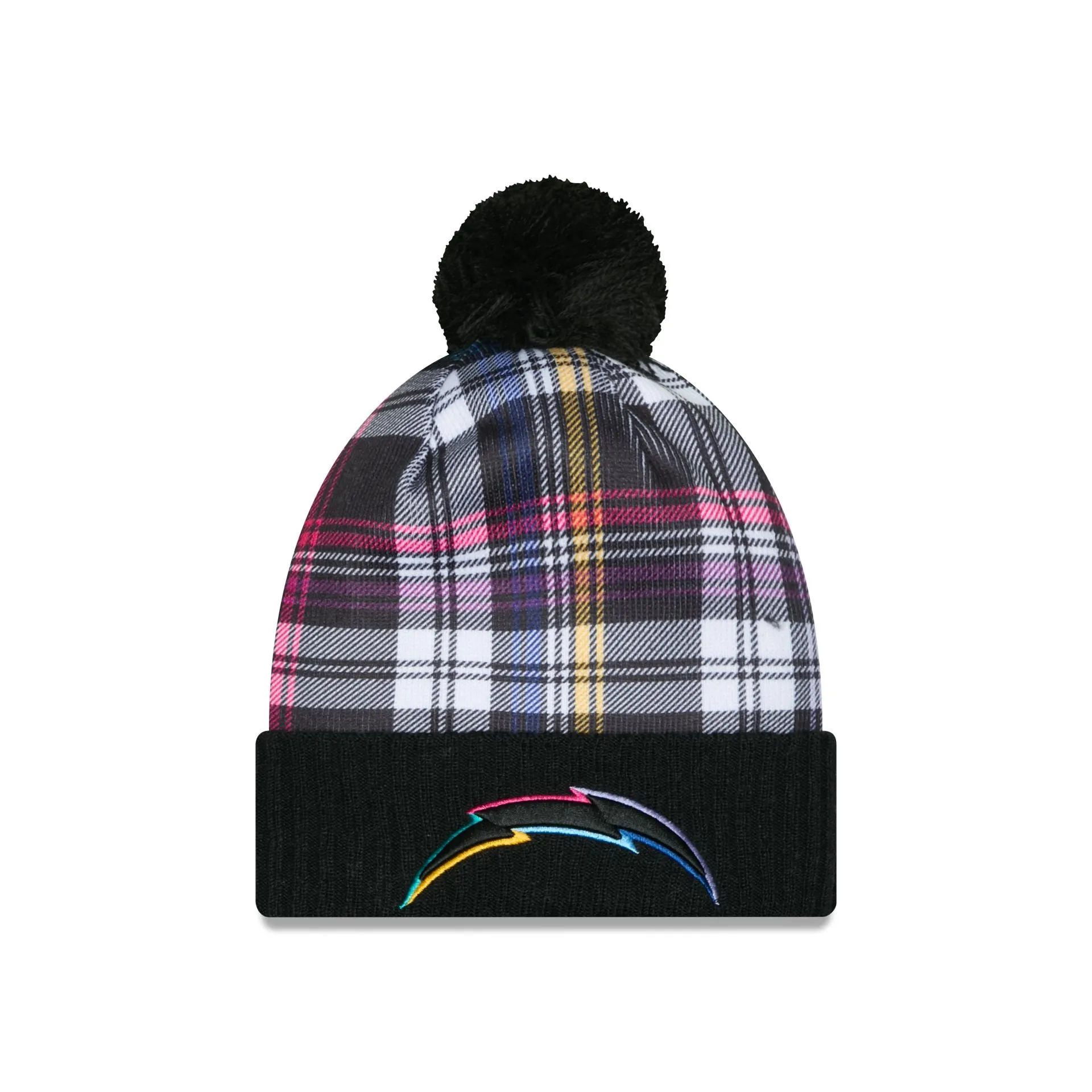 Los Angeles Chargers 2024 Crucial Catch Sport Pom Knit Hat sold by New Era